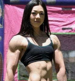 肌肉女秀肌肉视频,力量与美的完美融合